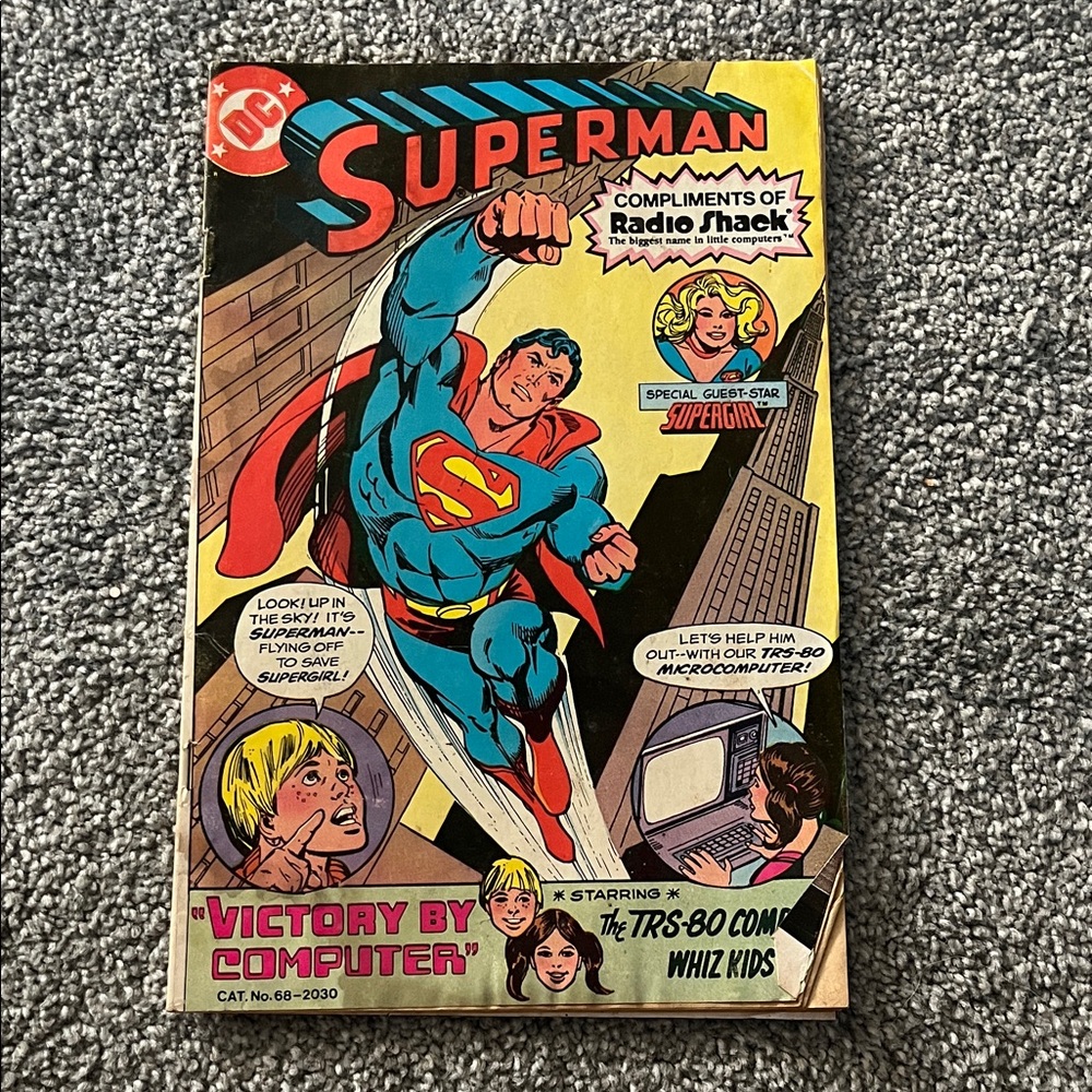 DC Comic Cover with Red and Blue Accents